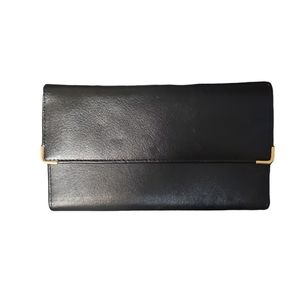 Vintage Amity black genuine leather wallet